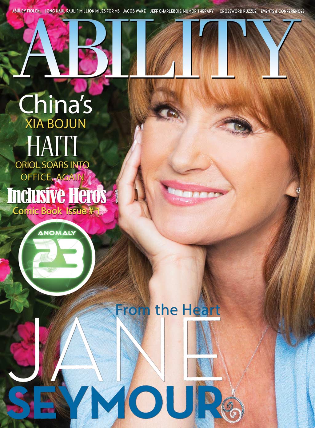Jane Seymour cover ABILITY Magazine